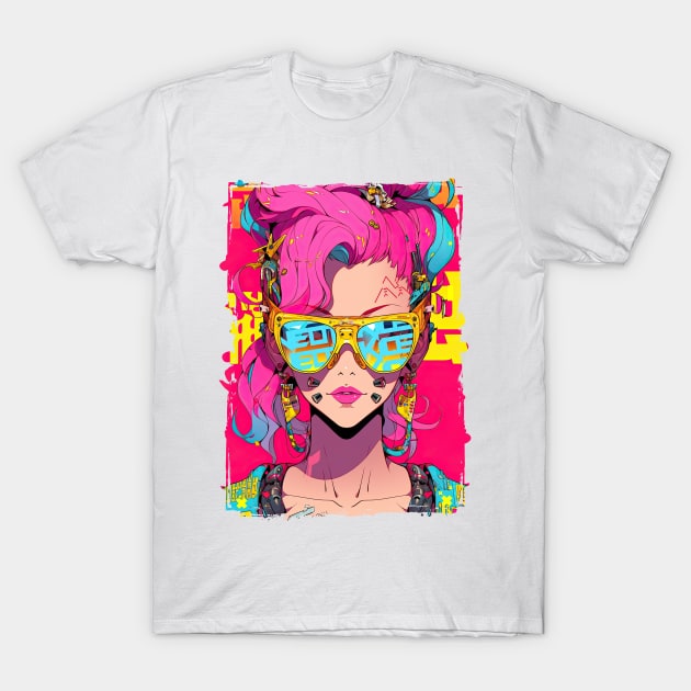 CYBERPUNK GAL | Futuristic Anime Manga Hyperpop | PROUD OTAKU T-Shirt by PROUD OTAKU